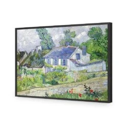 Houses At Auvers By Van Gogh 16 Houses At Auvers By Van Gogh -WALL ART DESGIN SALE houses at auvers by van gogh acrylic glass no border black frame 45x30cm 503153