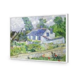 Houses At Auvers By Van Gogh 17 Houses At Auvers By Van Gogh -WALL ART DESGIN SALE houses at auvers by van gogh acrylic glass no border white frame 45x30cm 523876