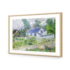 Houses At Auvers By Van Gogh 13 Houses At Auvers By Van Gogh -WALL ART DESGIN SALE houses at auvers by van gogh acrylic glass with border oak frame 45x30cm 901746