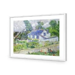 Houses At Auvers By Van Gogh 12 Houses At Auvers By Van Gogh -WALL ART DESGIN SALE houses at auvers by van gogh acrylic glass with border white frame 45x30cm 267721