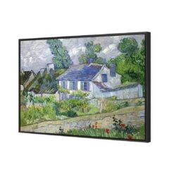 Houses At Auvers By Van Gogh 5 Houses At Auvers By Van Gogh -WALL ART DESGIN SALE houses at auvers by van gogh canvas black frame 45x30cm 787713