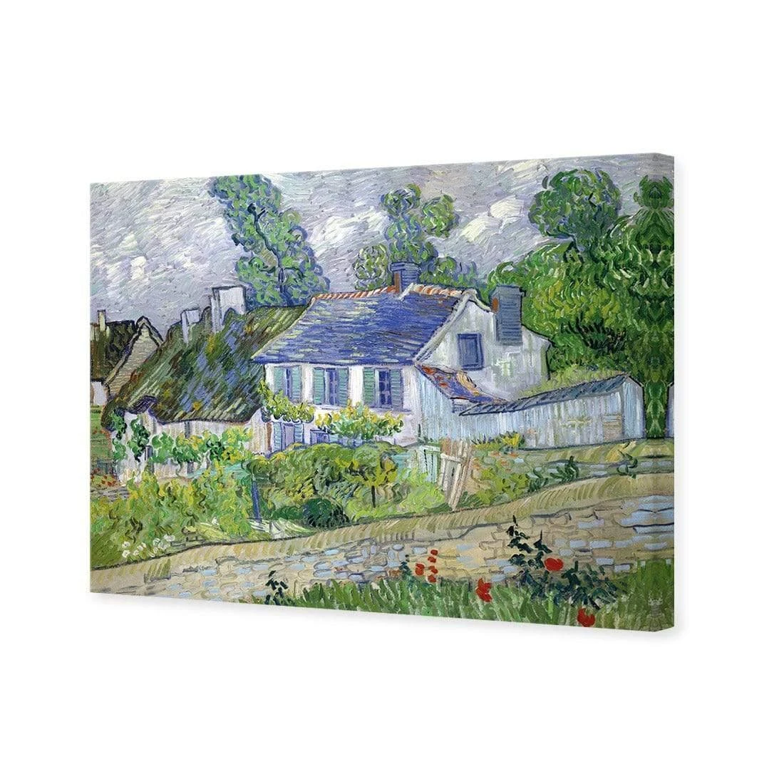 Houses At Auvers By Van Gogh Houses At Auvers By Van Gogh -WALL ART DESGIN SALE houses at auvers by van gogh canvas stretched canvas 45x30cm 245930