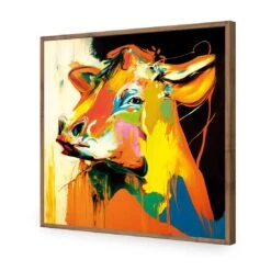 Huffy Heifer -WALL ART DESGIN SALE huffy heifer acrylic glass no border natural frame 37x37cm 512288