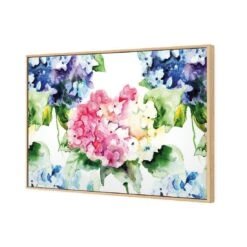 Hydrangeas Canvas Art -WALL ART DESGIN SALE hydrangeas canvas art 45x30cm oak frame 628417