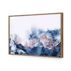 Ice Mountains -WALL ART DESGIN SALE ice mountains i acrylic glass no border natural frame 45x30cm 565418