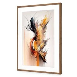 Ignite -WALL ART DESGIN SALE ignite acrylic glass with border natural frame 45x30cm 590040