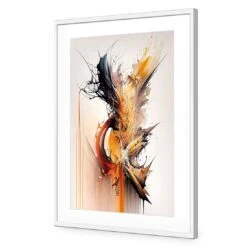 Ignite -WALL ART DESGIN SALE ignite acrylic glass with border white frame 45x30cm 436093