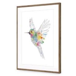 Imagination In Flight Acrylic Print Art -WALL ART DESGIN SALE imagination in flight acrylic print art with border natural frame 45x30cm 978293