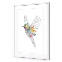 Imagination In Flight Acrylic Print Art -WALL ART DESGIN SALE imagination in flight acrylic print art with border white frame 45x30cm 117448