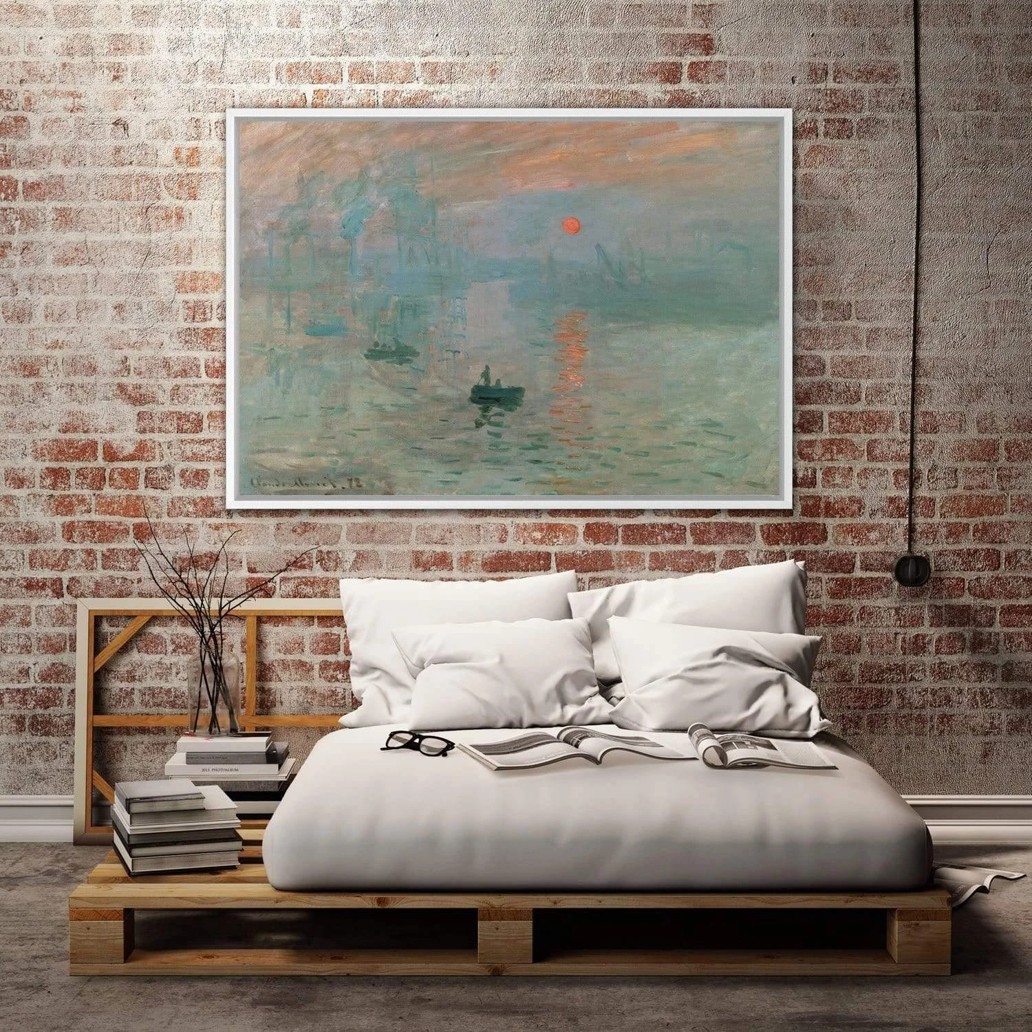 Impression Sunrise By Monet Impression Sunrise By Monet -WALL ART DESGIN SALE impression sunrise by monet canvas stretched canvas 45x30cm 513354