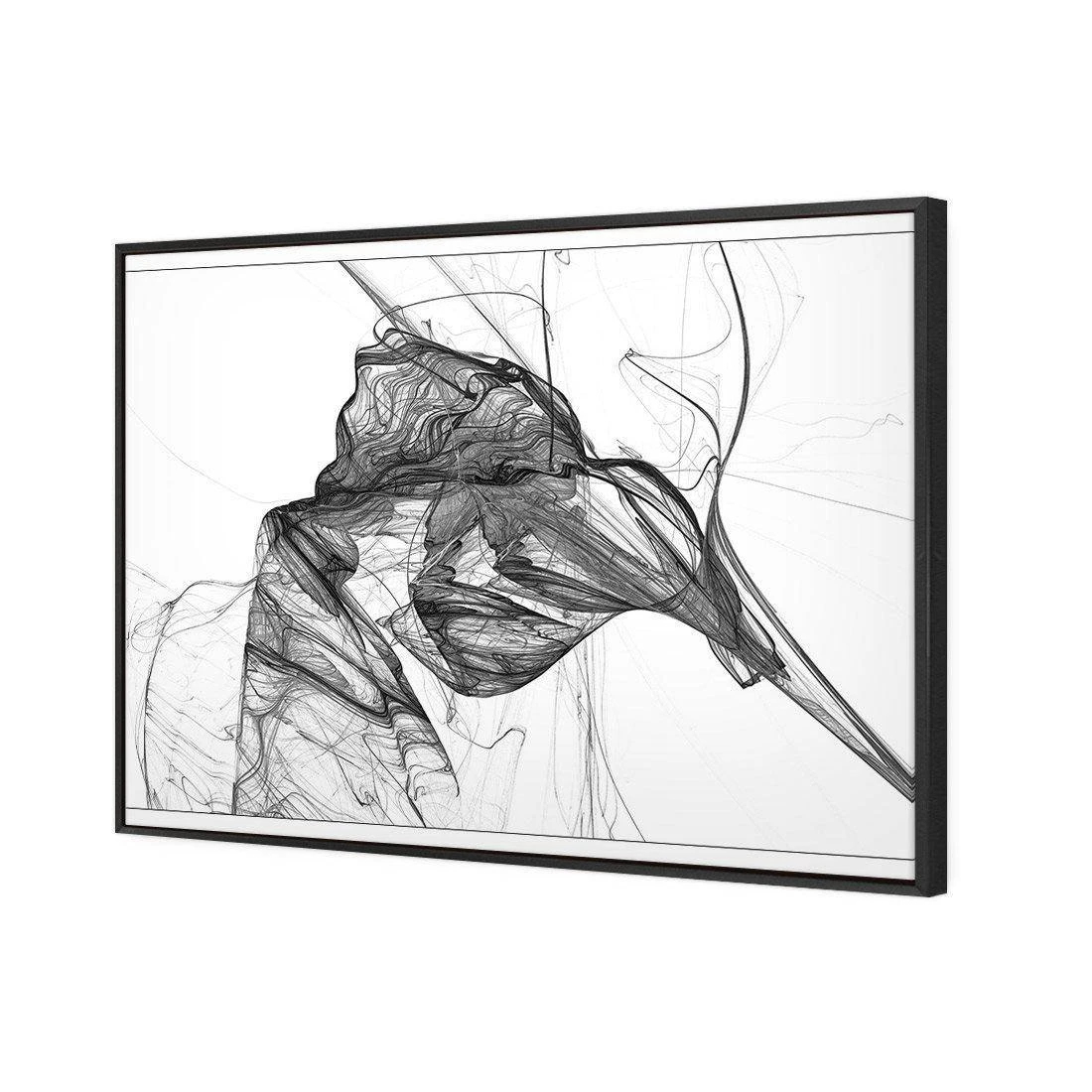 Intersperced, B&W Canvas Art Intersperced, B&W Canvas Art -WALL ART DESGIN SALE intersperced bw canvas art 45x30cm black frame 536011