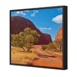 Into The Outback Canvas Art -WALL ART DESGIN SALE into the outback canvas art 30x30cm black frame 736531