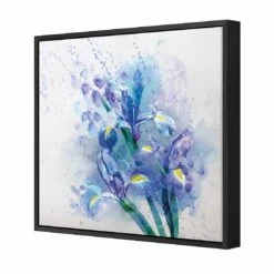 Iris Rain Canvas Art -WALL ART DESGIN SALE iris rain canvas art 30x30cm black frame 611534