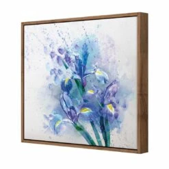 Iris Rain Canvas Art -WALL ART DESGIN SALE iris rain canvas art 30x30cm natural frame 668599