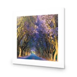 Jacaranda Alley (square) -WALL ART DESGIN SALE jacaranda alley square acrylic glass with border no frame 37x37cm 677663