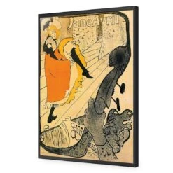 Jane Avril By Toulouse-Lautrec 16 Jane Avril By Toulouse-Lautrec -WALL ART DESGIN SALE jane avril by toulouse lautrec acrylic glass no border black frame 45x30cm 306451