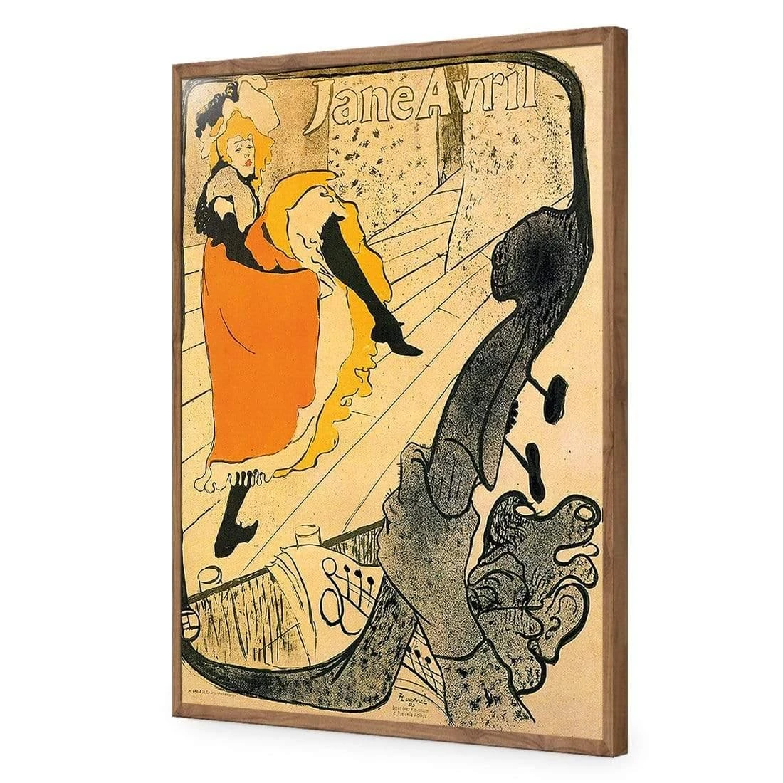 Jane Avril By Toulouse-Lautrec Jane Avril By Toulouse-Lautrec -WALL ART DESGIN SALE jane avril by toulouse lautrec acrylic glass no border natural frame 45x30cm 947081