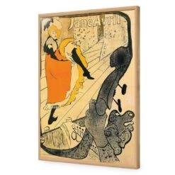 Jane Avril By Toulouse-Lautrec 18 Jane Avril By Toulouse-Lautrec -WALL ART DESGIN SALE jane avril by toulouse lautrec acrylic glass no border oak frame 45x30cm 700885