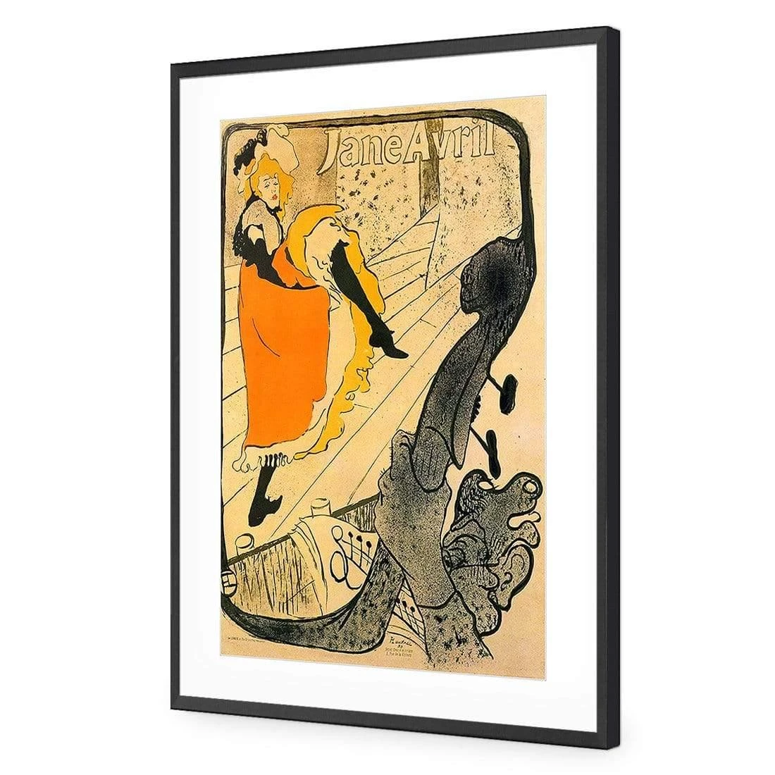 Jane Avril By Toulouse-Lautrec Jane Avril By Toulouse-Lautrec -WALL ART DESGIN SALE jane avril by toulouse lautrec acrylic glass with border black frame 45x30cm 785131