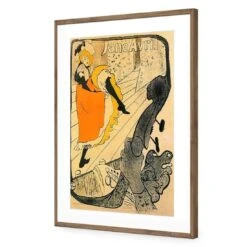 Jane Avril By Toulouse-Lautrec 14 Jane Avril By Toulouse-Lautrec -WALL ART DESGIN SALE jane avril by toulouse lautrec acrylic glass with border natural frame 45x30cm 898626