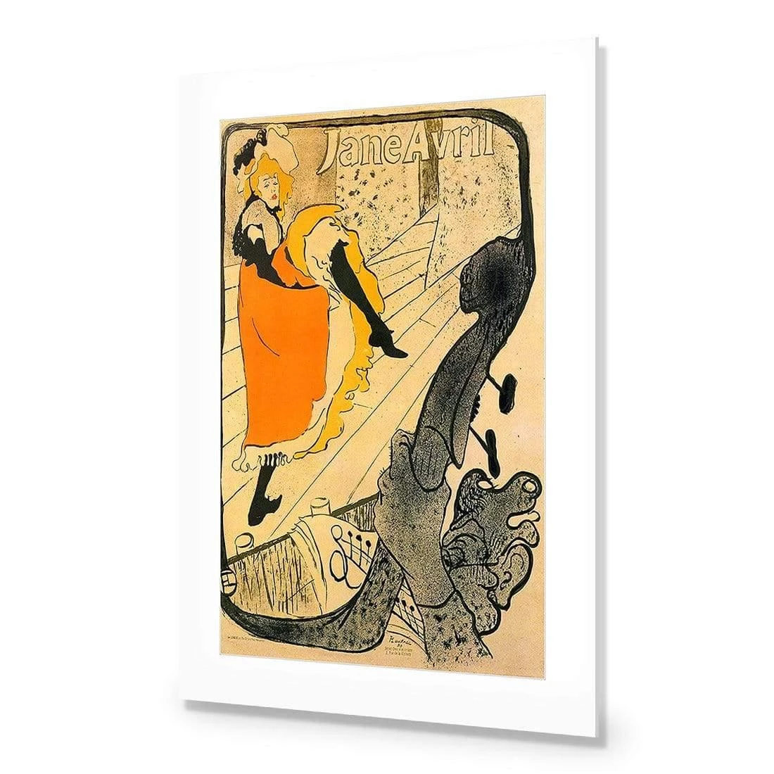 Jane Avril By Toulouse-Lautrec Jane Avril By Toulouse-Lautrec -WALL ART DESGIN SALE jane avril by toulouse lautrec acrylic glass with border no frame 45x30cm 504695