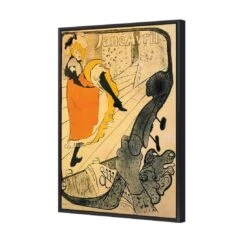 Jane Avril By Toulouse-Lautrec 5 Jane Avril By Toulouse-Lautrec -WALL ART DESGIN SALE jane avril by toulouse lautrec canvas black floating frame 45x30cm 519499