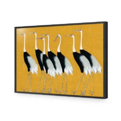 Japanese Red Crowned Cranes 15 Japanese Red Crowned Cranes -WALL ART DESGIN SALE japanese red crowned cranes acrylic glass no border black frame 45x30cm 797966