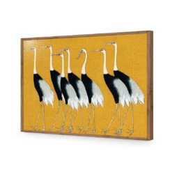Japanese Red Crowned Cranes 18 Japanese Red Crowned Cranes -WALL ART DESGIN SALE japanese red crowned cranes acrylic glass no border natural frame 45x30cm 840029