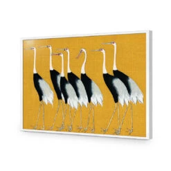 Japanese Red Crowned Cranes 16 Japanese Red Crowned Cranes -WALL ART DESGIN SALE japanese red crowned cranes acrylic glass no border white frame 45x30cm 833254