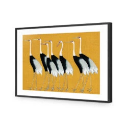 Japanese Red Crowned Cranes 10 Japanese Red Crowned Cranes -WALL ART DESGIN SALE japanese red crowned cranes acrylic glass with border black frame 45x30cm 525210