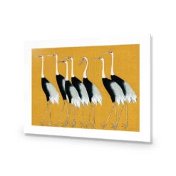 Japanese Red Crowned Cranes 9 Japanese Red Crowned Cranes -WALL ART DESGIN SALE japanese red crowned cranes acrylic glass with border no frame 45x30cm 164360