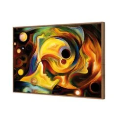 Jigsaw Faces Canvas Art -WALL ART DESGIN SALE jigsaw faces canvas art 45x30cm natural frame 936691