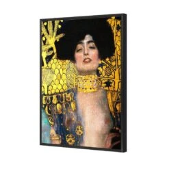 Judith I By Gustav Klimt Canvas Art -WALL ART DESGIN SALE judith i by gustav klimt canvas art 45x30cm black frame 419127
