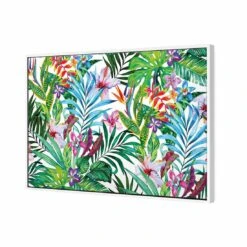 Jungle At Noon, Rectangle Canvas Art 5 Jungle At Noon, Rectangle Canvas Art -WALL ART DESGIN SALE jungle at noon rectangle canvas art 45x30cm white frame 907946