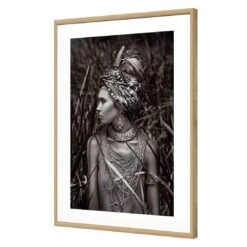 Jungle Beauty -WALL ART DESGIN SALE jungle beauty acrylic glass with border oak frame 45x30cm 622678