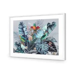 Jungle Exotica Blue I (Horizontal) -WALL ART DESGIN SALE jungle exotica blue i horizontal canvas stretched canvas 45x30cm 694294