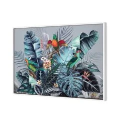 Jungle Exotica Blue I (Horizontal) -WALL ART DESGIN SALE jungle exotica blue i horizontal canvas stretched canvas 45x30cm 826096