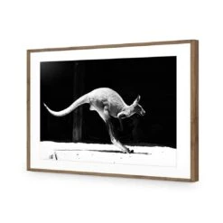 Kanga In Motion -WALL ART DESGIN SALE kanga in motion acrylic glass with border natural frame 45x30cm 887218