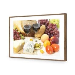 Kitchen Delights -WALL ART DESGIN SALE kitchen delights acrylic glass with border natural frame 45x30cm 396299