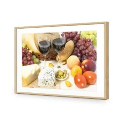 Kitchen Delights -WALL ART DESGIN SALE kitchen delights acrylic glass with border oak frame 45x30cm 815167