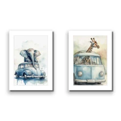 Kombi Zoo Perfect Pair 11 Kombi Zoo Perfect Pair -WALL ART DESGIN SALE kombi zoo perfect pair acrylic glass with border no frame 45x30cm 217114
