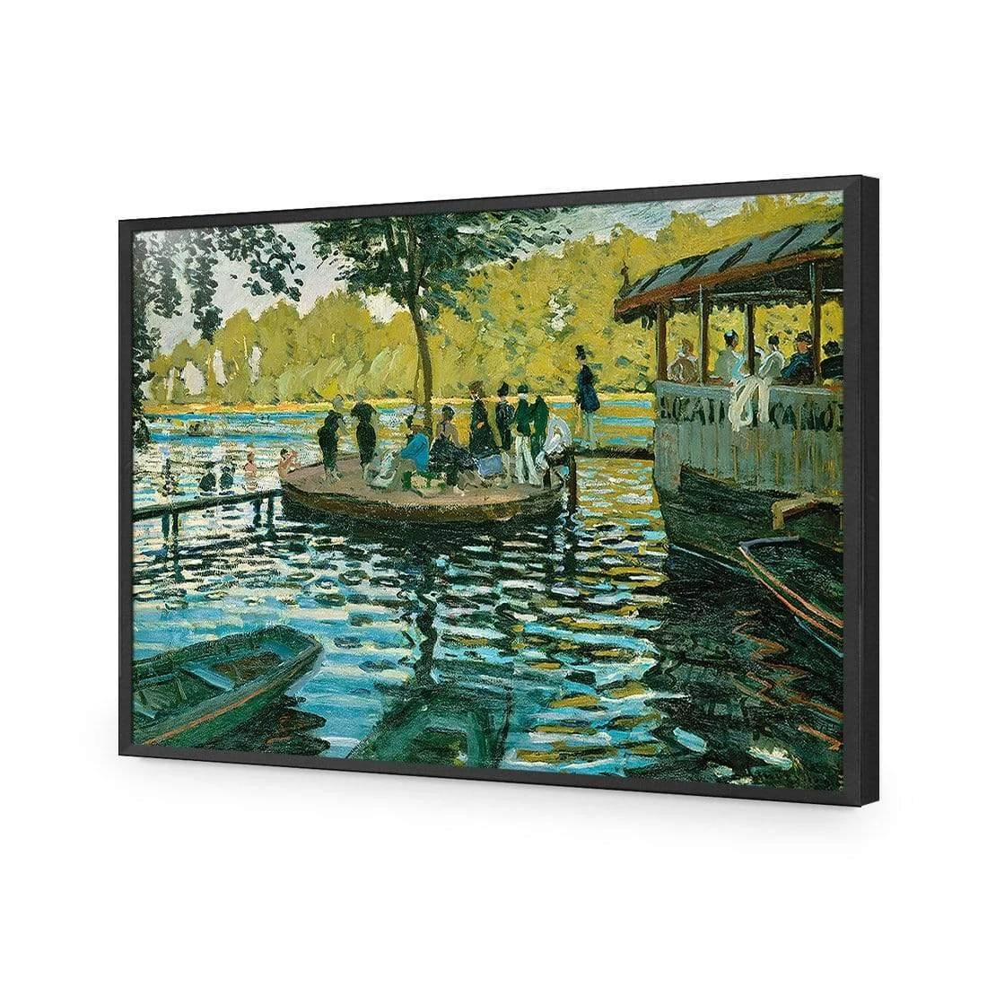 La Grenouillere by Monet La Grenouillere By Monet -WALL ART DESGIN SALE la grenouillere by monet acrylic glass no border black frame 45x30cm 204205