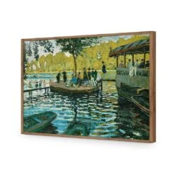 La Grenouillere By Monet 18 La Grenouillere By Monet -WALL ART DESGIN SALE la grenouillere by monet acrylic glass no border natural frame 45x30cm 492988