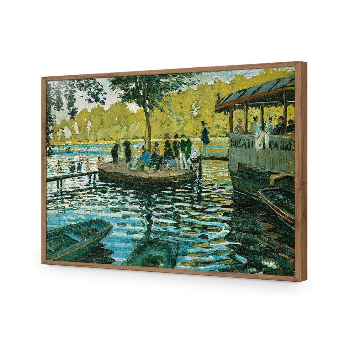 La Grenouillere by Monet La Grenouillere By Monet -WALL ART DESGIN SALE la grenouillere by monet acrylic glass no border natural frame 45x30cm 492988