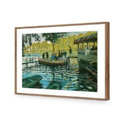 La Grenouillere By Monet 13 La Grenouillere By Monet -WALL ART DESGIN SALE la grenouillere by monet acrylic glass with border natural frame 45x30cm 312655