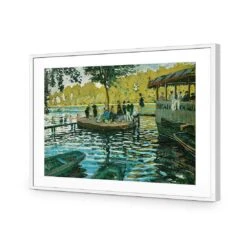 La Grenouillere By Monet 11 La Grenouillere By Monet -WALL ART DESGIN SALE la grenouillere by monet acrylic glass with border white frame 45x30cm 459831