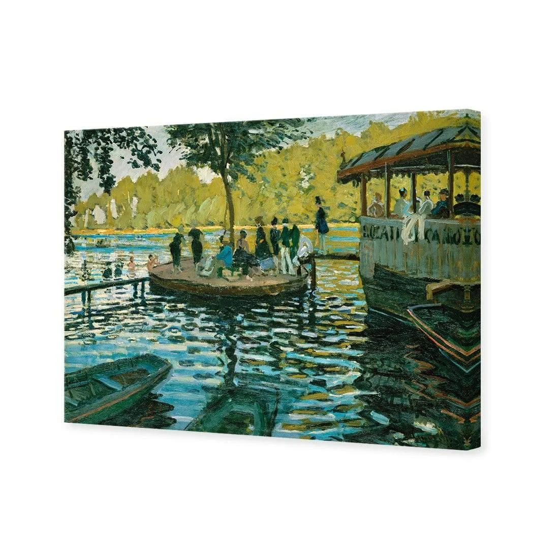 La Grenouillere by Monet La Grenouillere By Monet -WALL ART DESGIN SALE la grenouillere by monet canvas stretched canvas 45x30cm 426588