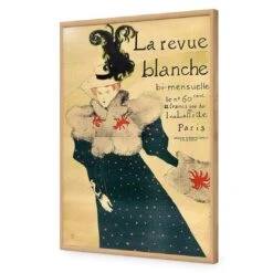 La Revue Blanche By Toulouse-Lautrec 18 La Revue Blanche By Toulouse-Lautrec -WALL ART DESGIN SALE la revue blanche by toulouse lautrec acrylic glass no border oak frame 45x30cm 444051