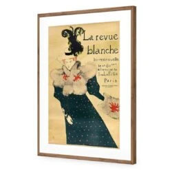 La Revue Blanche By Toulouse-Lautrec 14 La Revue Blanche By Toulouse-Lautrec -WALL ART DESGIN SALE la revue blanche by toulouse lautrec acrylic glass with border natural frame 45x30cm 450601