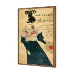 La Revue Blanche By Toulouse-Lautrec 8 La Revue Blanche By Toulouse-Lautrec -WALL ART DESGIN SALE la revue blanche by toulouse lautrec canvas natural floating frame 45x30cm 824358